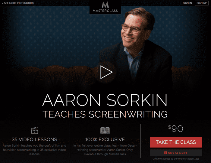 Landing page with video 